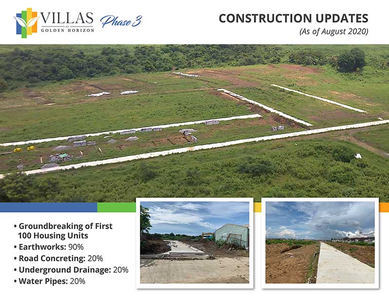 Villas Phase 3 Construction Updates (As of August 2020